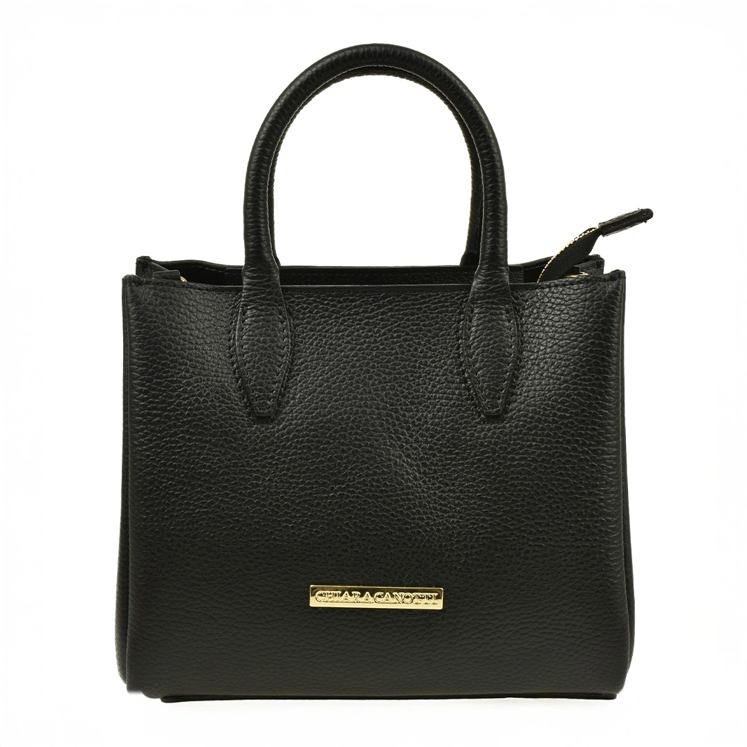 Geanta de mana din piele naturala Chiara Canotti CC1636, Negru, #1, Bagsy