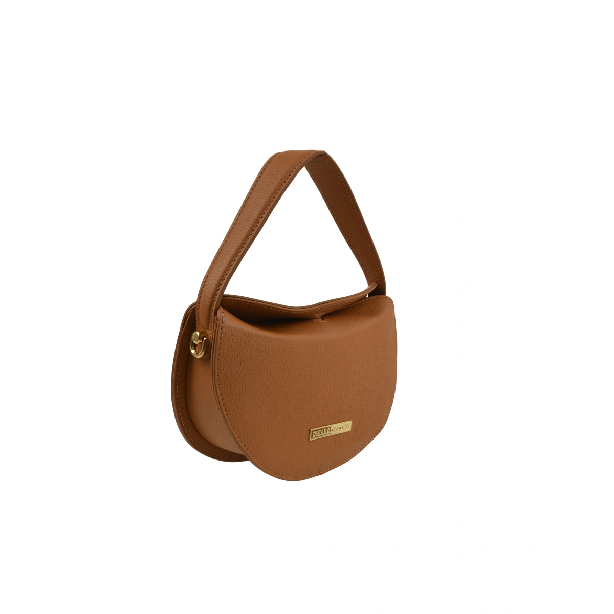 Geanta de umar din piele naturala Chiara Canotti CC1637, Cognac, #2, Bagsy