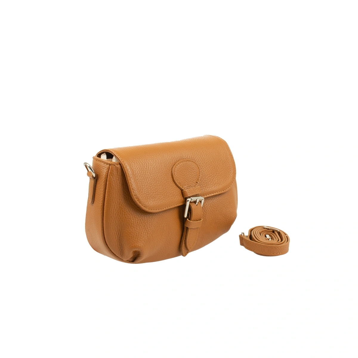 Geanta de umar din piele naturala Chiara Canotti CC1639, Cognac, #3, Bagsy