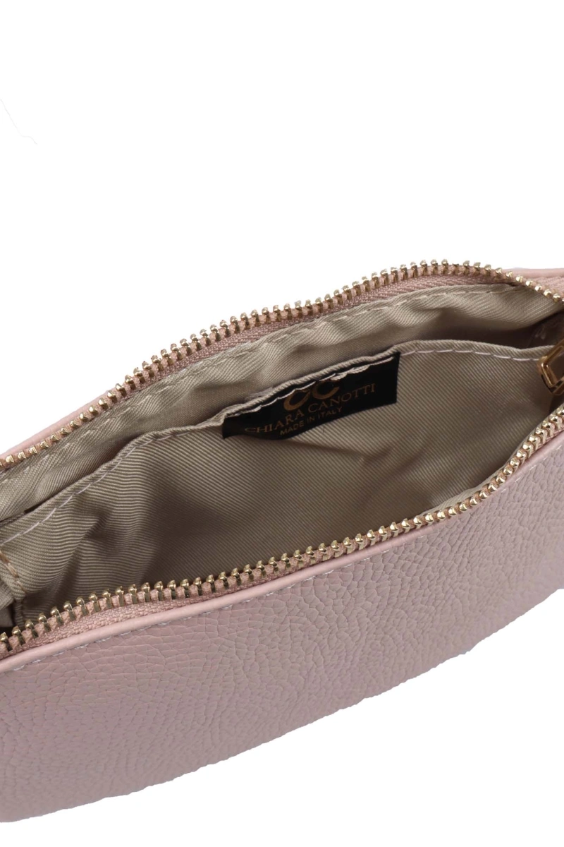Geanta de umar din piele naturala Chiara Canotti CC1640, Roz prafuit, #4, Bagsy