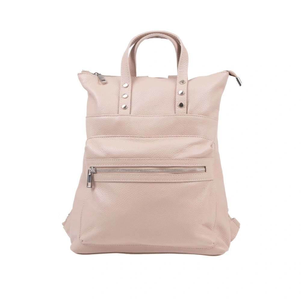 Rucsac dama din piele naturala Chiara Canotti CC1641, Roz prafuit, #1, Bagsy