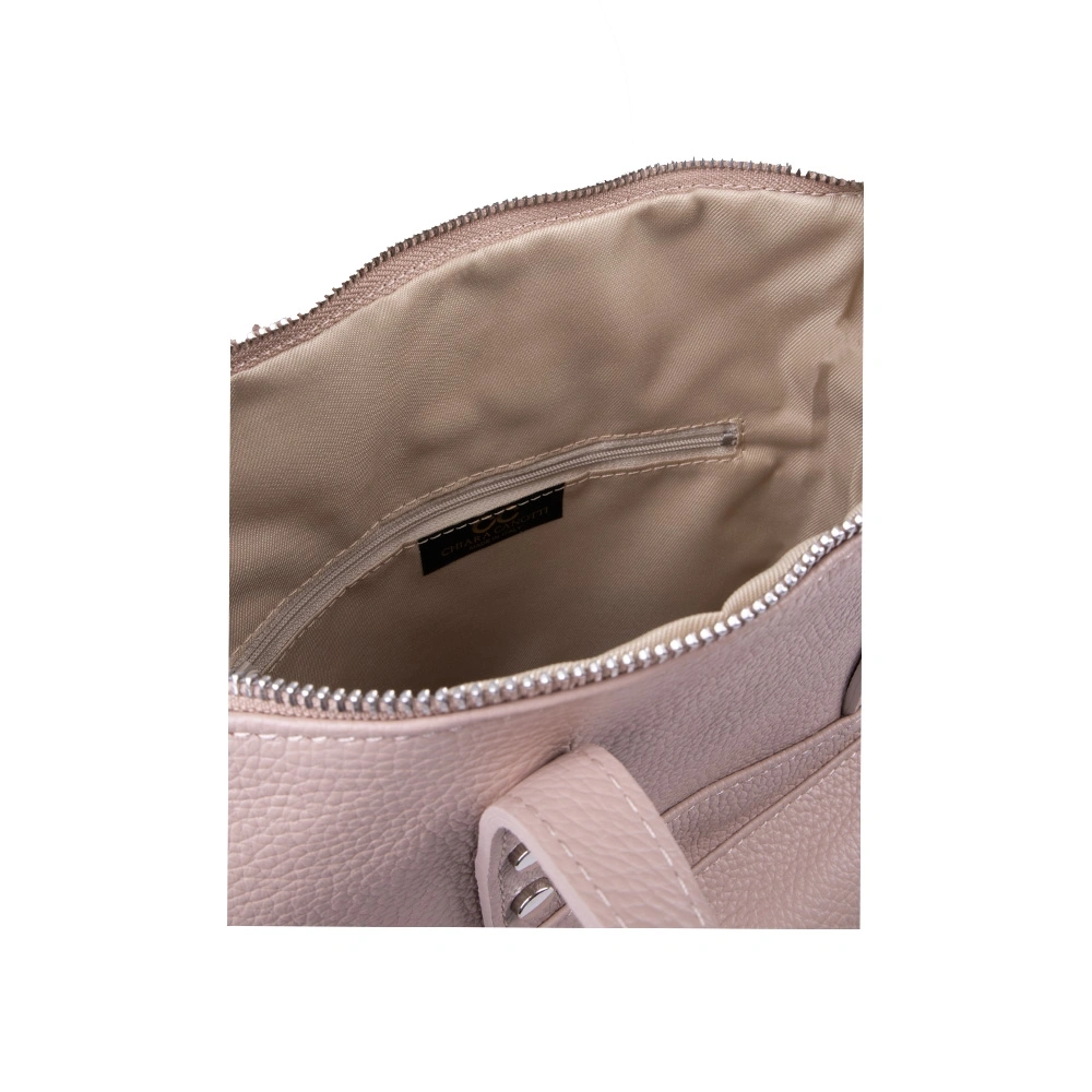 Rucsac dama din piele naturala Chiara Canotti CC1641, Roz prafuit, #4, Bagsy