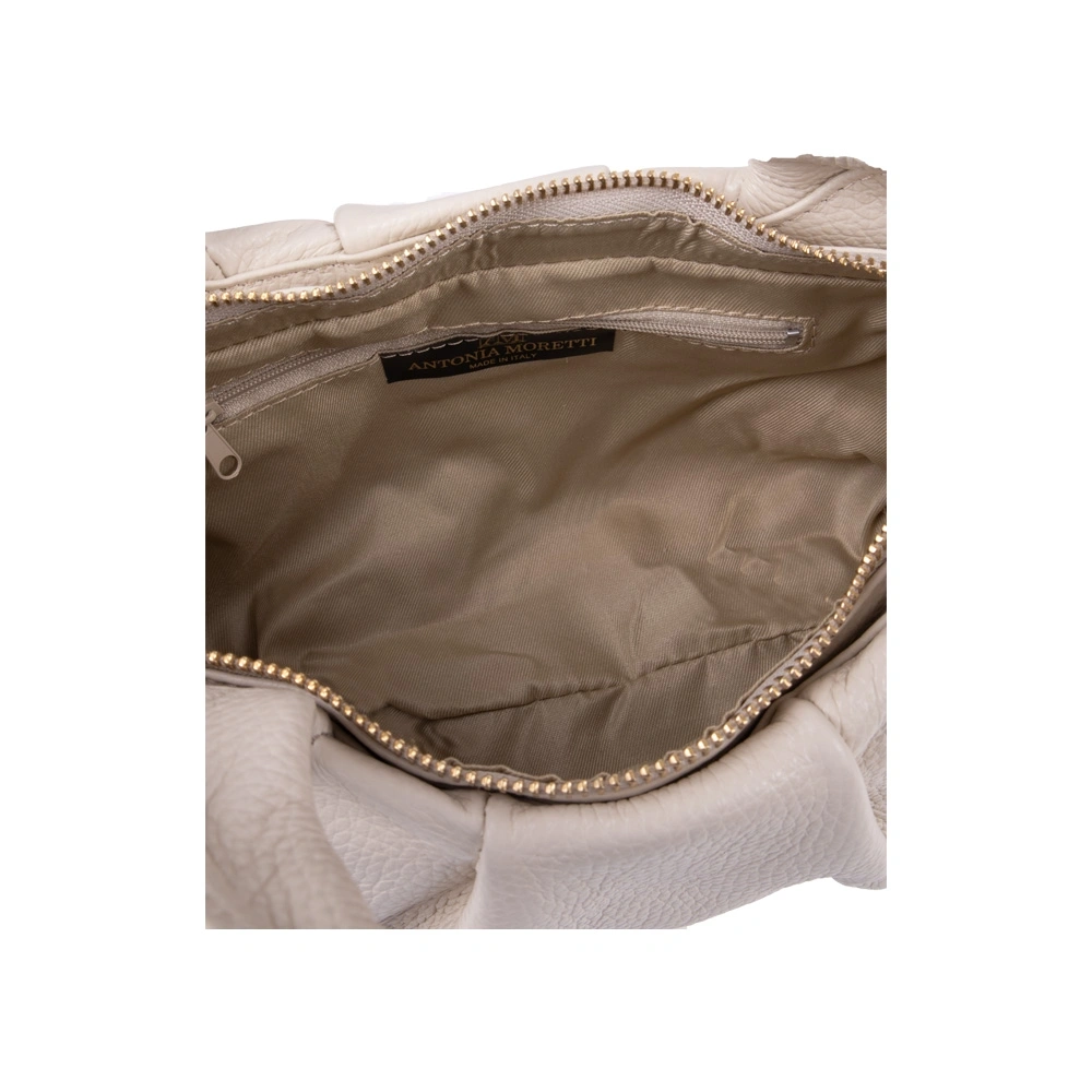 Geanta de umar din piele naturala Antonia Moretti AM1576, Bej, #3, Bagsy