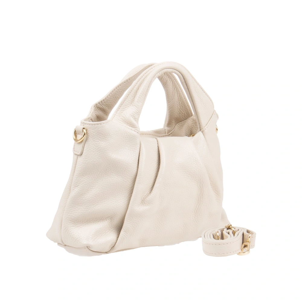 Geanta de umar din piele naturala Antonia Moretti AM1576, Bej, #2, Bagsy