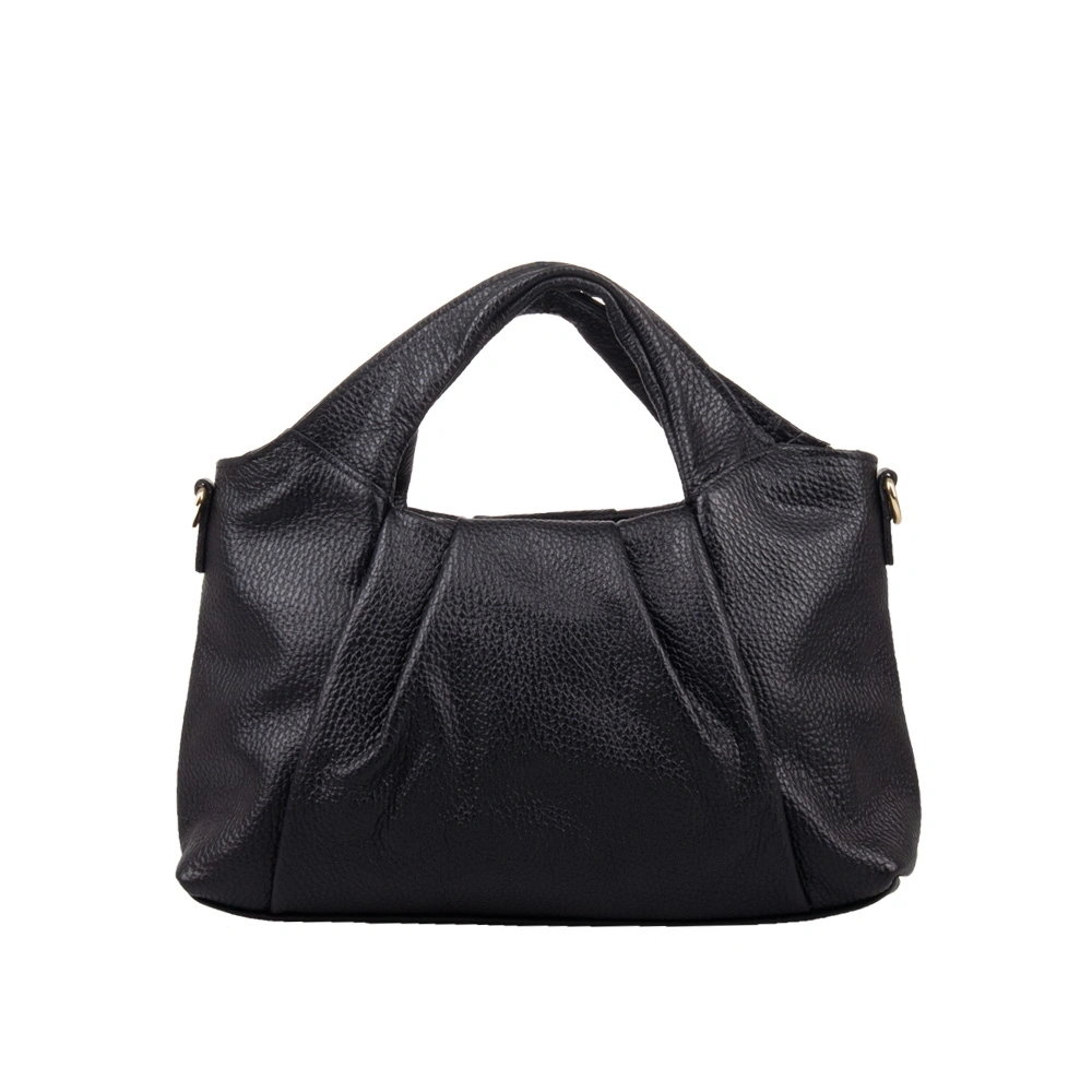 Geanta de umar din piele naturala Antonia Moretti AM1576, Negru, #1, Bagsy