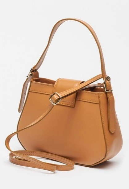 Geanta de umar din piele naturala Antonia Moretti AM1577, Cognac, #2, Bagsy