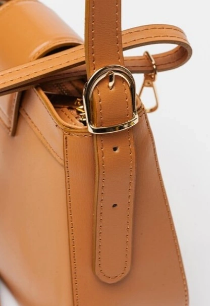 Geanta de umar din piele naturala Antonia Moretti AM1577, Cognac, #4, Bagsy