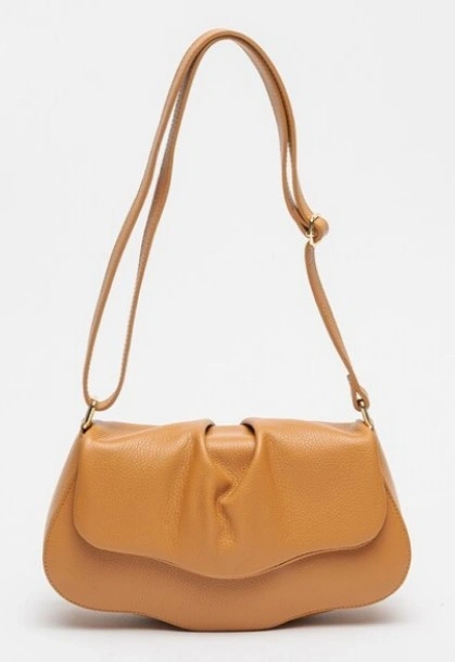 Geanta de umar din piele naturala Antonia Moretti AM1578, Cognac, #1, Bagsy
