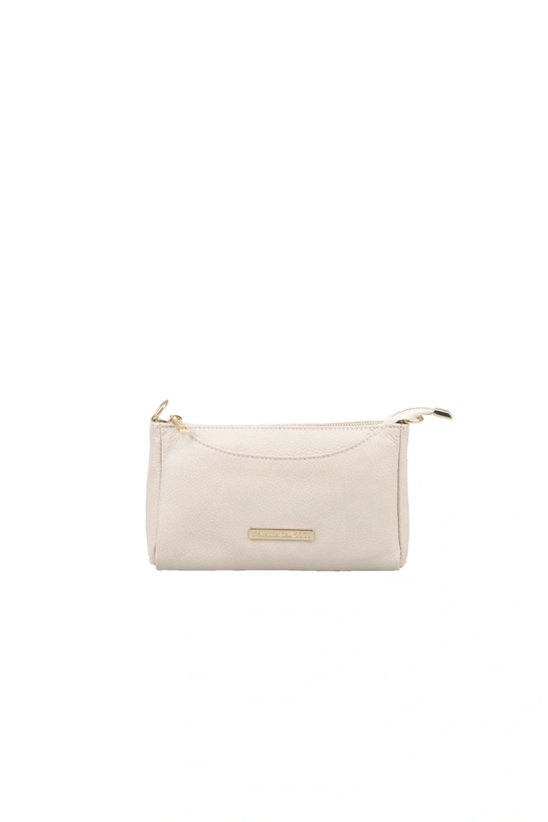 Geanta de umar din piele naturala Chiara Canotti CC1645, Bej, #1, Bagsy