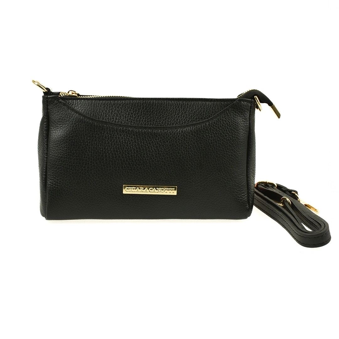 Geanta de umar din piele naturala Chiara Canotti CC1645, Negru, #1, Bagsy