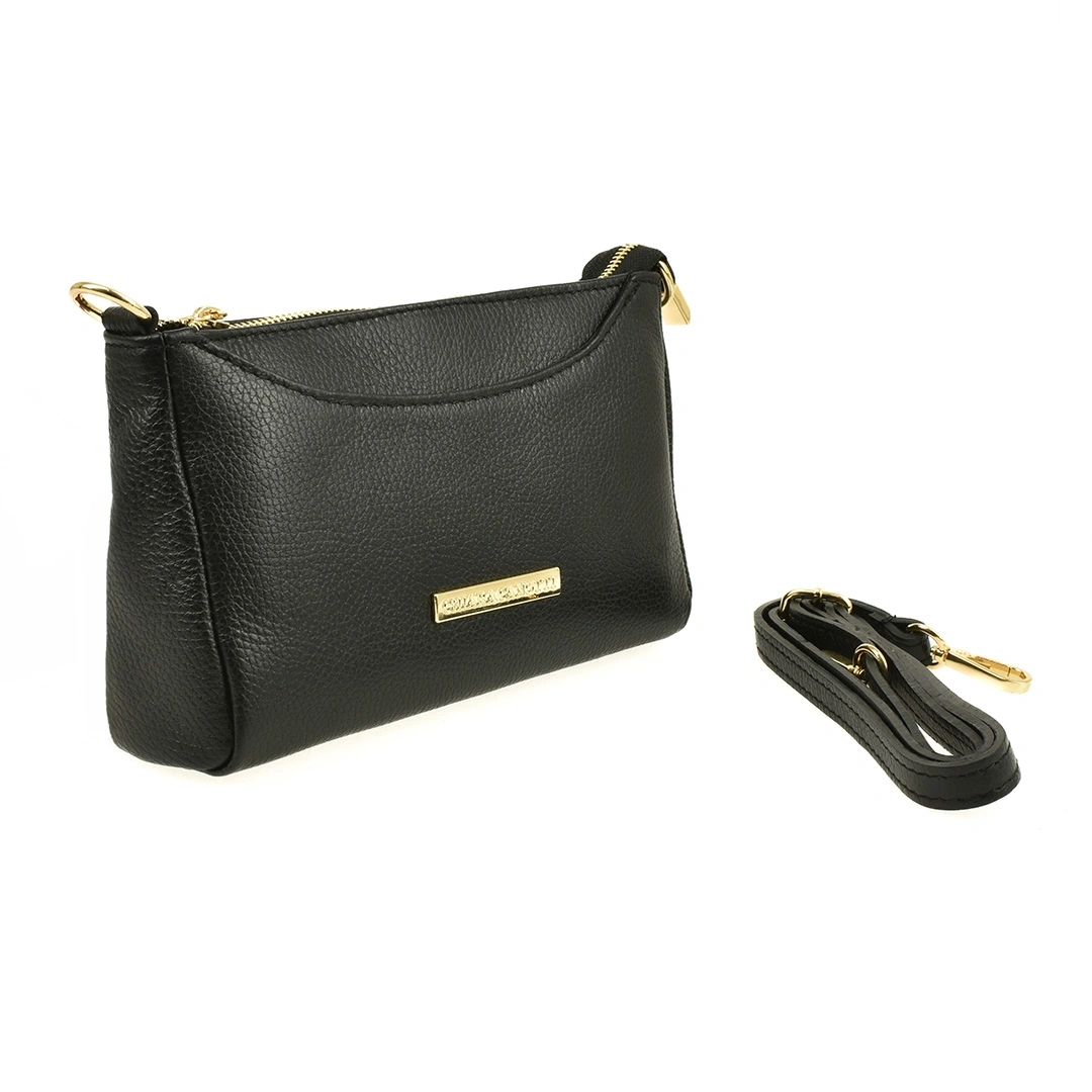 Geanta de umar din piele naturala Chiara Canotti CC1645, Negru, #2, Bagsy