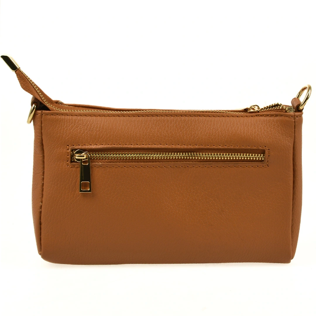 Geanta de umar din piele naturala Chiara Canotti CC1645, Cognac, #3, Bagsy