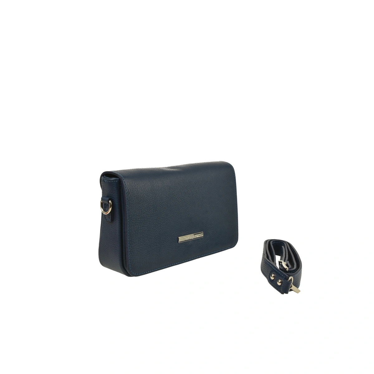 Geanta de umar din piele naturala Chiara Canotti CC1647, Albastru, #2, Bagsy