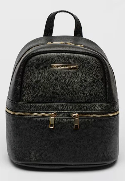 Rucsac dama din piele naturala Antonia Moretti AM1579, Negru, #1, Bagsy