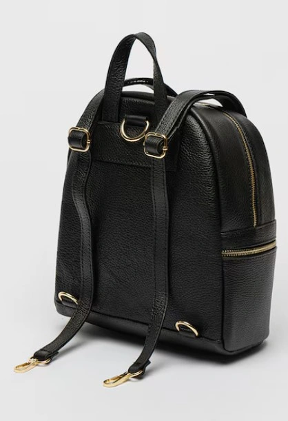 Rucsac dama din piele naturala Antonia Moretti AM1579, Negru, #2, Bagsy