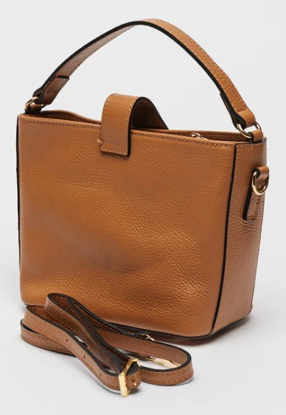 Geanta de umar din piele naturala Chiara Canotti CC1650, Cognac, #2, Bagsy