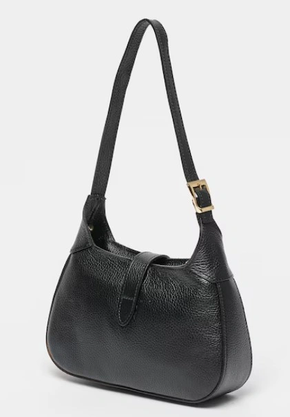 Geanta de umar din piele naturala Chiara Canotti CC1651, Negru, #2, Bagsy