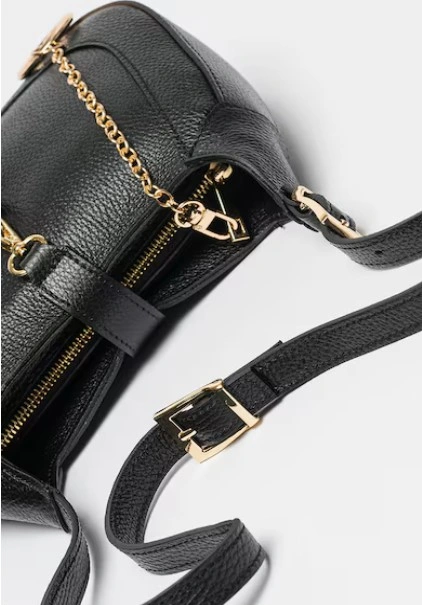 Geanta de umar din piele naturala Chiara Canotti CC1651, Negru, #3, Bagsy