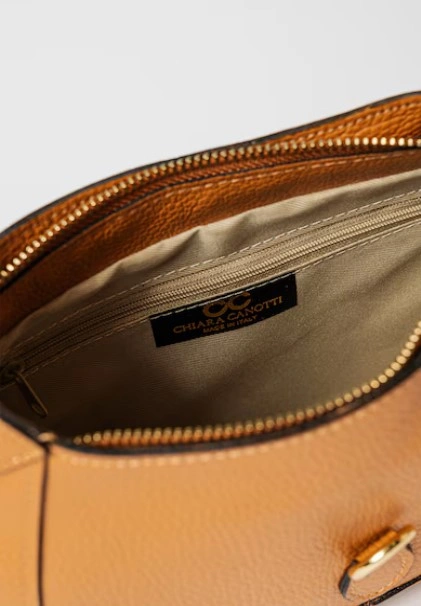 Geanta de umar din piele naturala Chiara Canotti CC1651, Cognac, #3, Bagsy