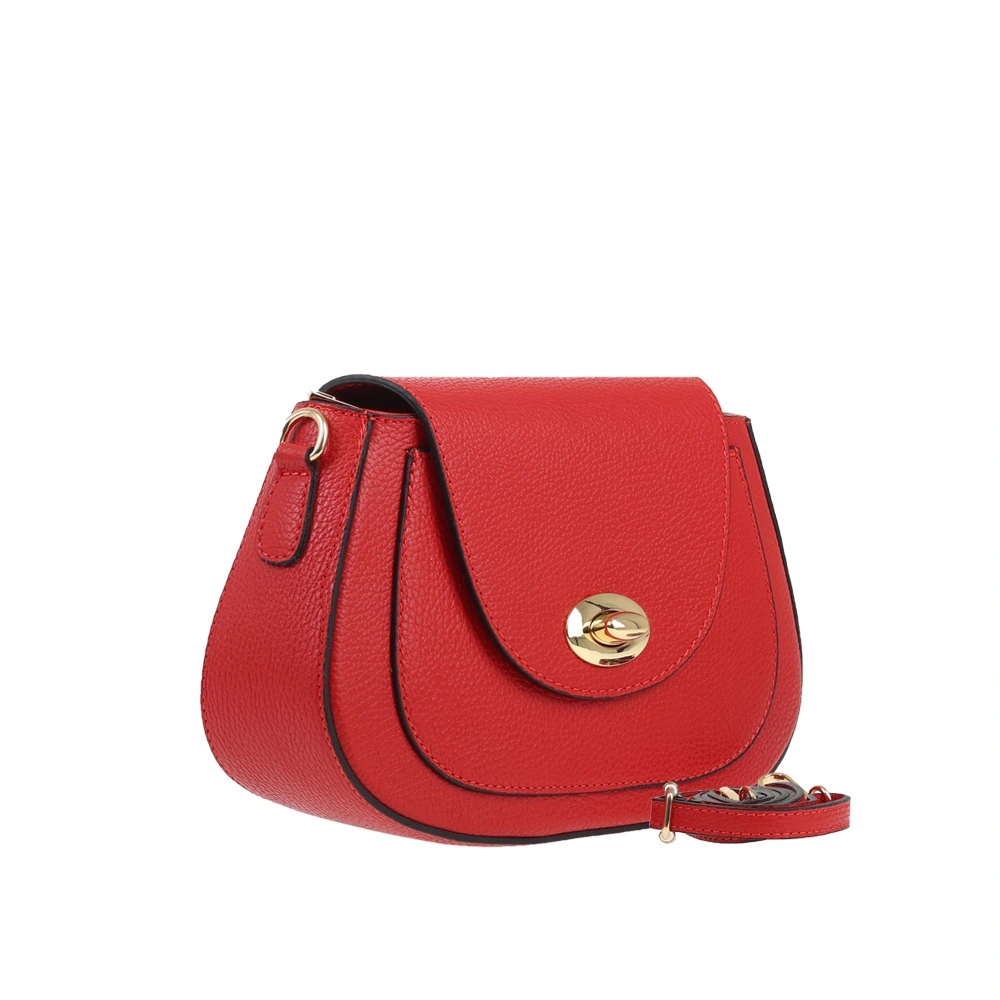 Geanta de umar din piele naturala Chiara Canotti  CC1652, Rosu, #3, Bagsy