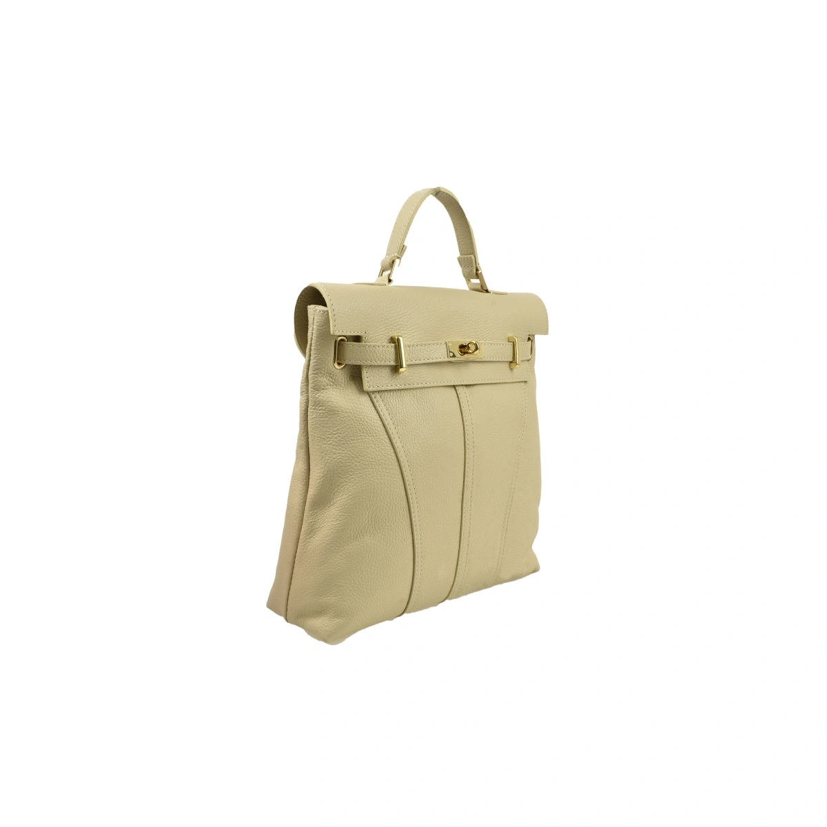 Rucsac dama din piele naturala Chiara Canotti CC1655, Bej, Nr. 2, Bagsy