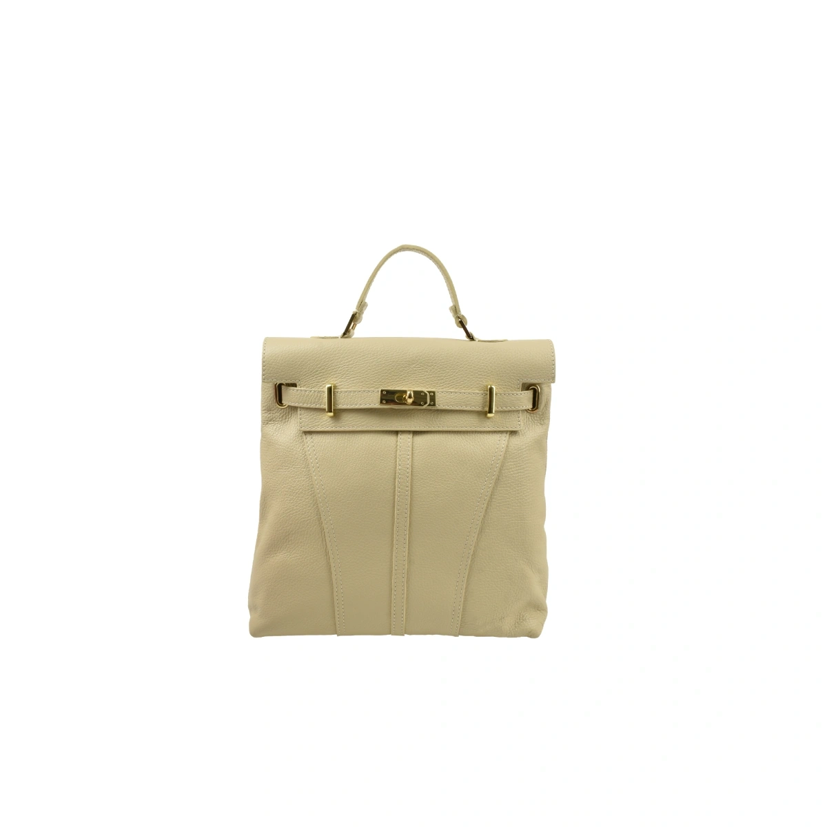 Rucsac dama din piele naturala Chiara Canotti CC1655, Bej, Nr. 1, Bagsy