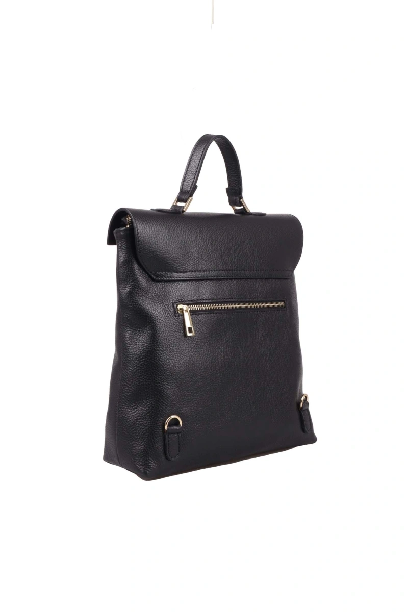 Rucsac dama din piele naturala Chiara Canotti CC1655, Negru, #3, Bagsy