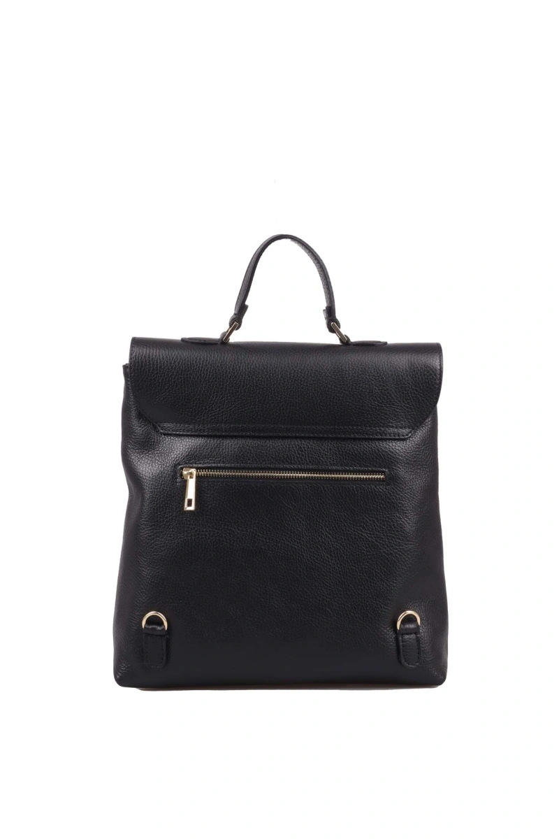 Rucsac dama din piele naturala Chiara Canotti CC1655, Negru, #2, Bagsy