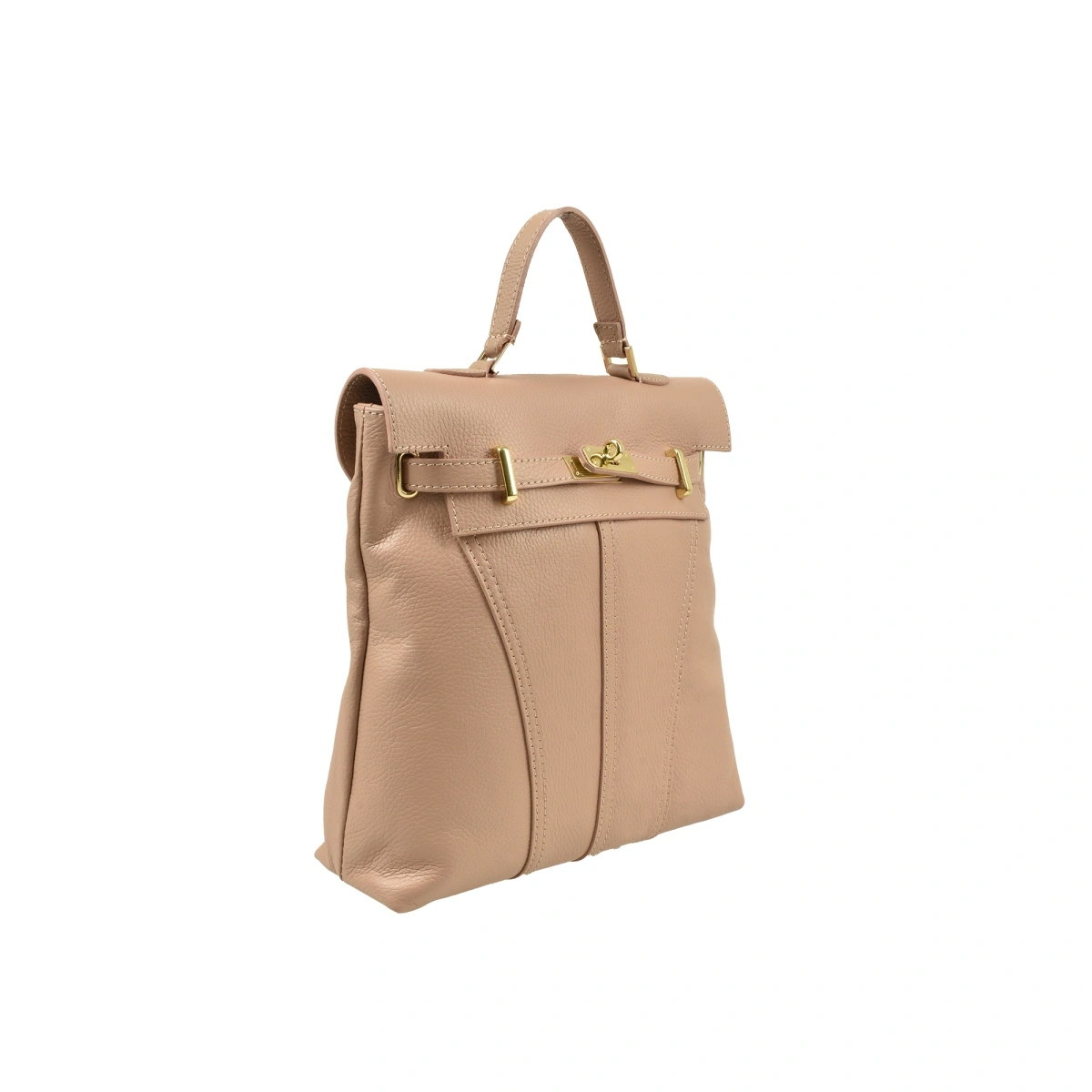 Rucsac dama din piele naturala Chiara Canotti CC1655, Roz prafuit, #3, Bagsy