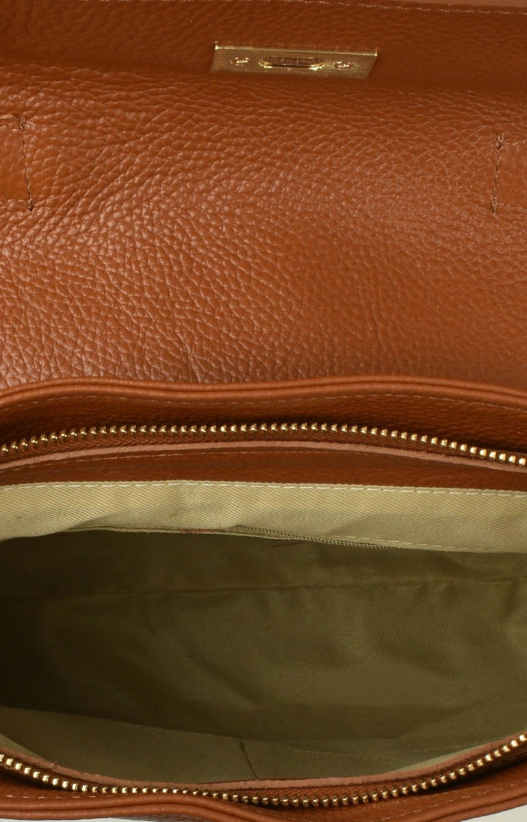 Rucsac dama din piele naturala Chiara Canotti CC1655, Cognac, #4, Bagsy