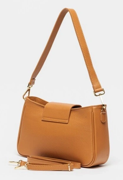 Geanta de umar din piele naturala Antonia Moretti AM1582, Cognac, Nr. 2, Bagsy