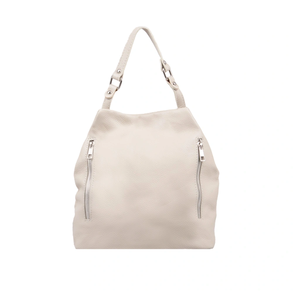 Rucsac dama din piele naturala Chiara Canotti CC1656, Bej, Nr. 2, Bagsy