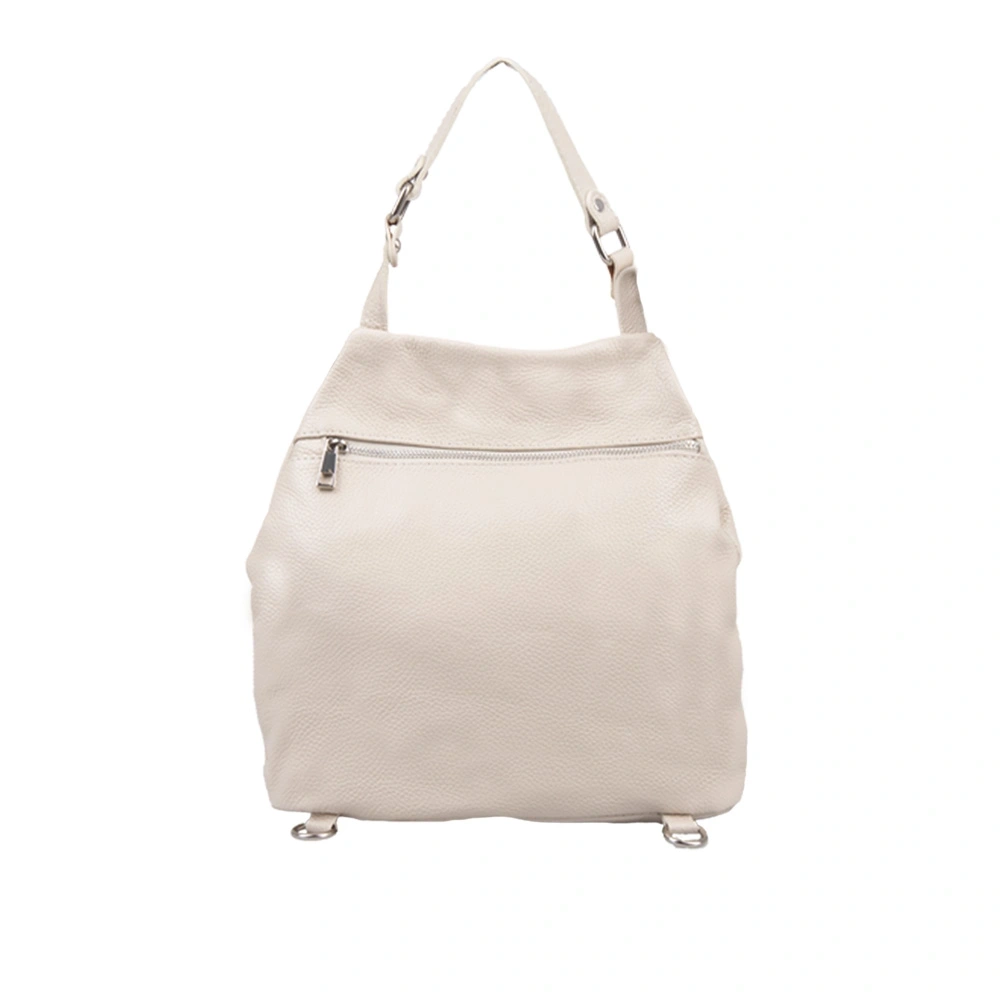 Rucsac dama din piele naturala Chiara Canotti CC1656, Bej, Nr. 1, Bagsy