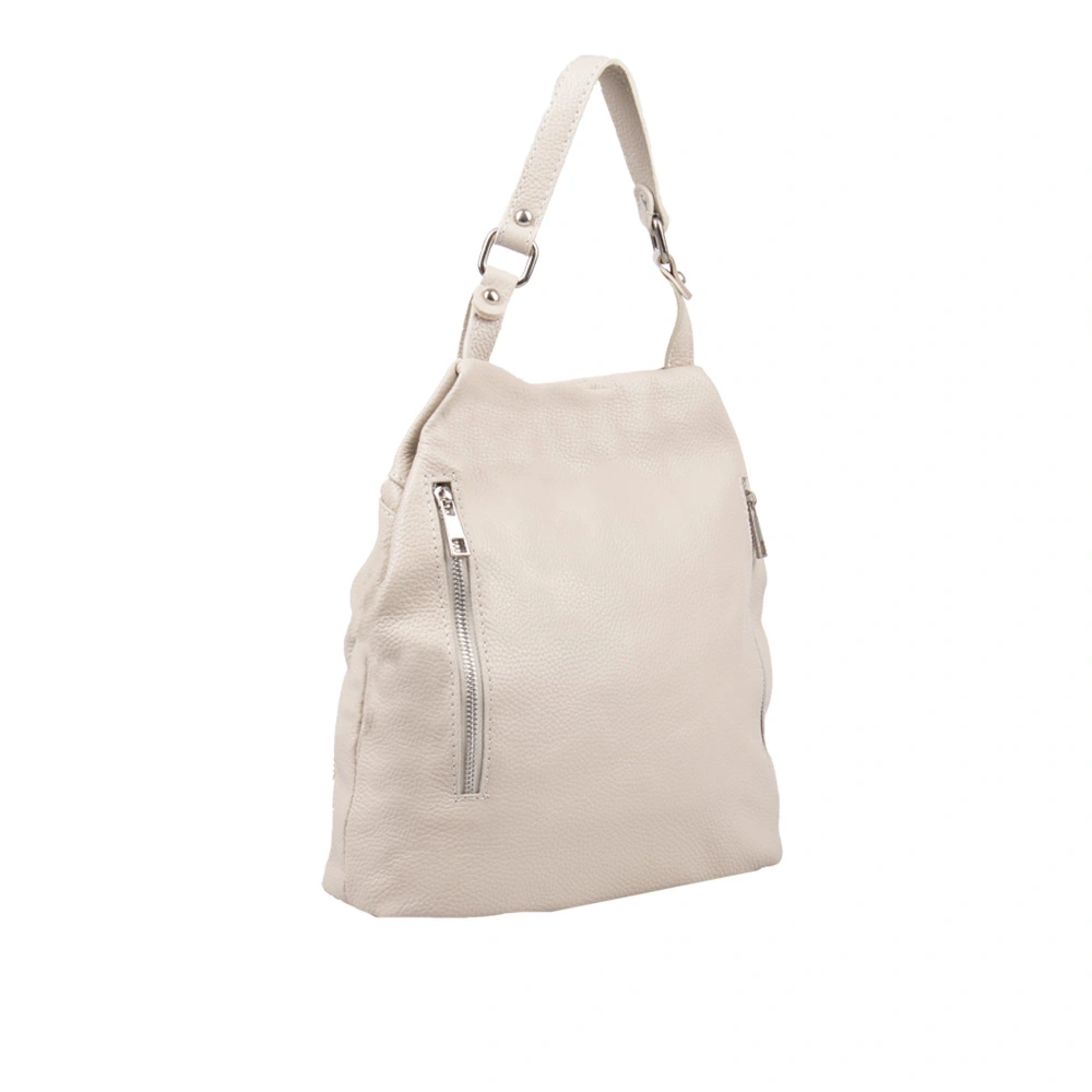 Rucsac dama din piele naturala Chiara Canotti CC1656, Bej, Nr. 3, Bagsy