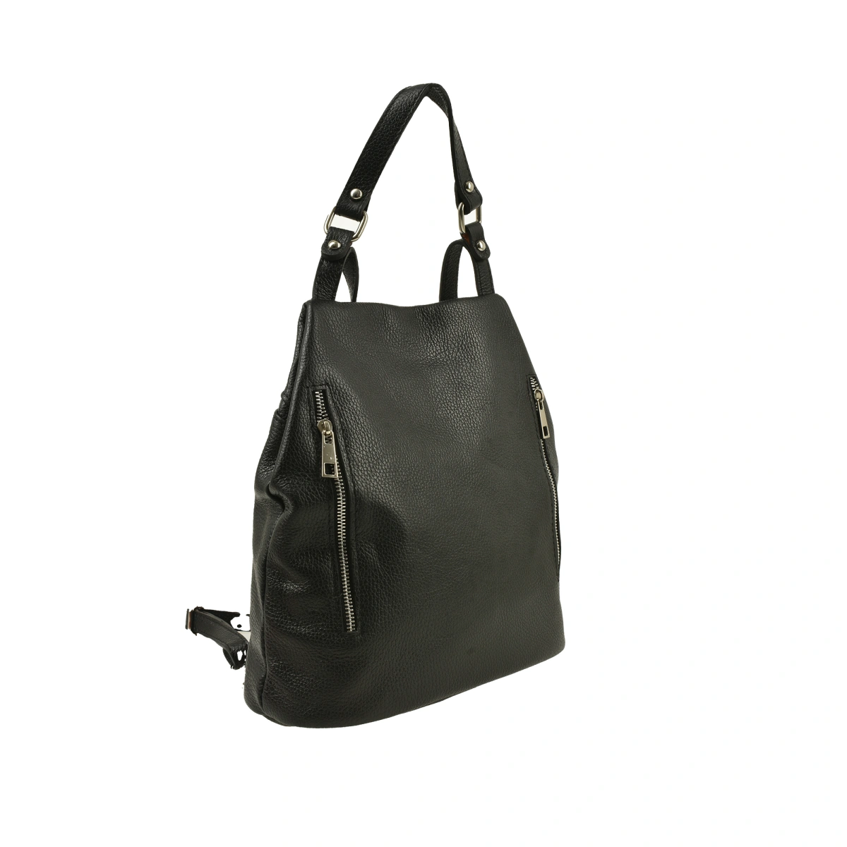 Rucsac dama din piele naturala Chiara Canotti CC1656, Negru, #2, Bagsy