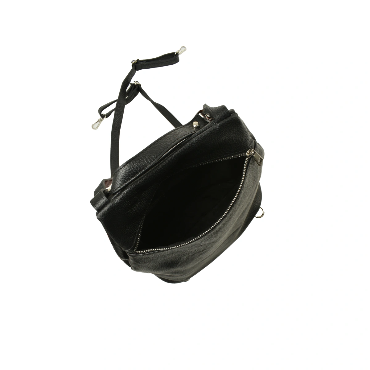 Rucsac dama din piele naturala Chiara Canotti CC1656, Negru, #4, Bagsy