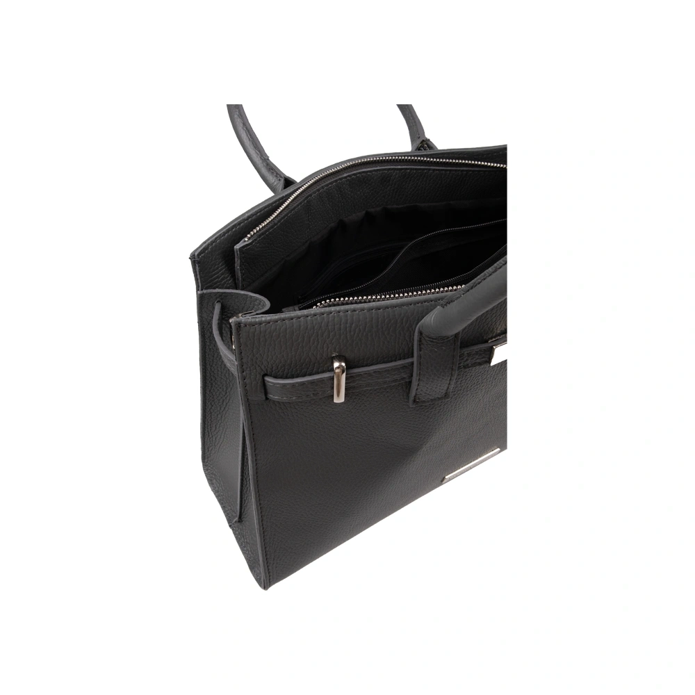 Geanta de mana din piele naturala Antonia Moretti AM1583, Gri, #5, Bagsy