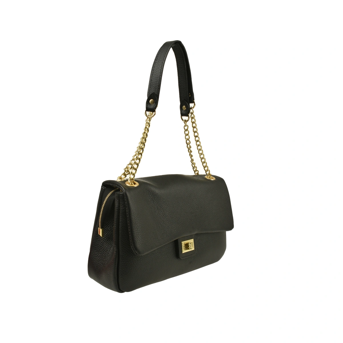 Geanta de umar din piele naturala Chiara Canotti CC1584, Negru, #2, Bagsy