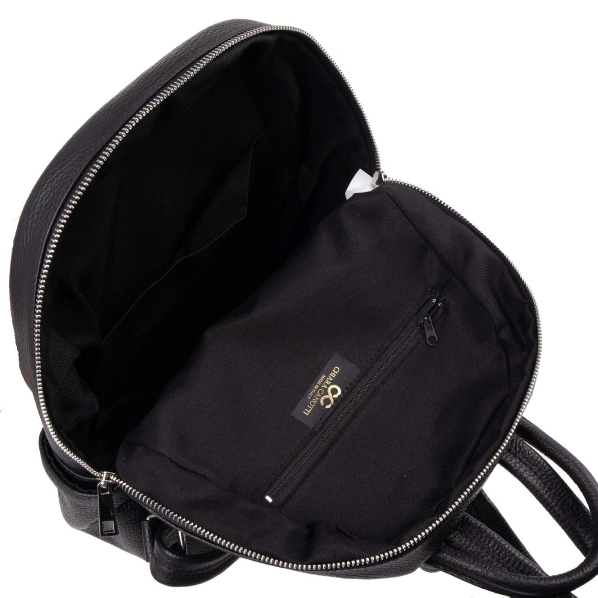 Rucsac dama din piele naturala Chiara Canotti CC1585, Negru, #4, Bagsy