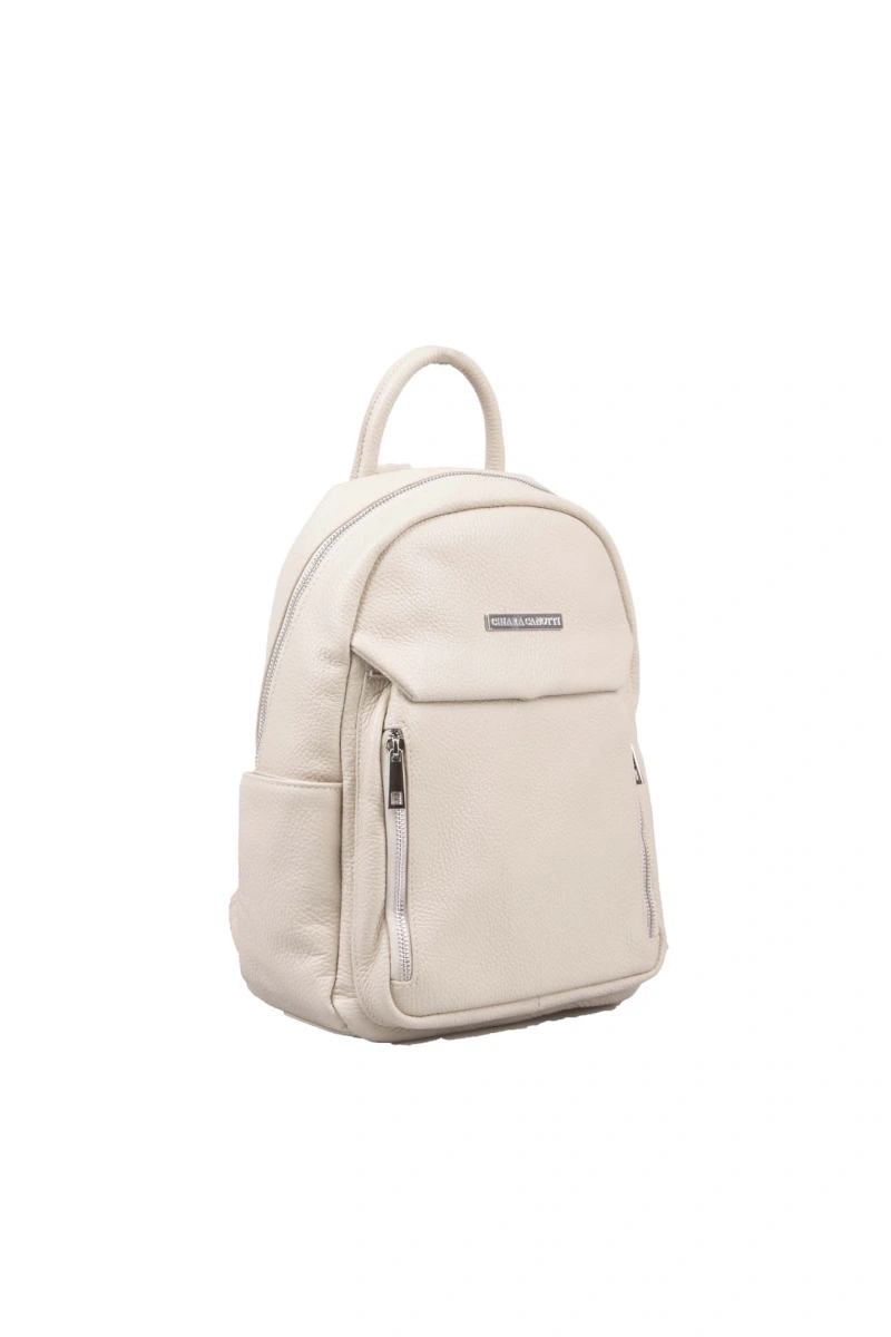 Rucsac dama din piele naturala Chiara Canotti CC1585, Bej, #2, Bagsy