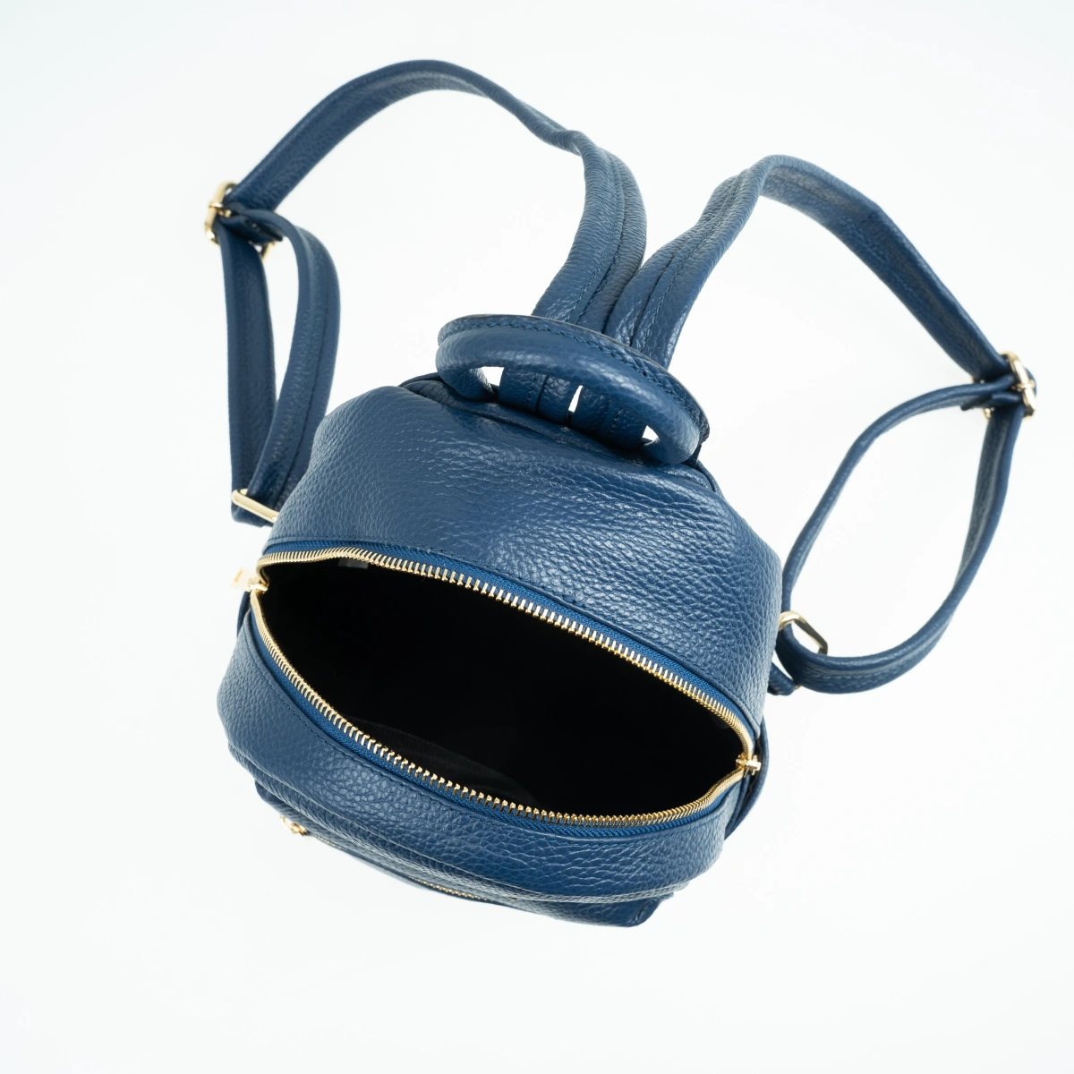 Rucsac dama din piele naturala Chiara Canotti CC1495, Albastru, Nr. 4, Bagsy