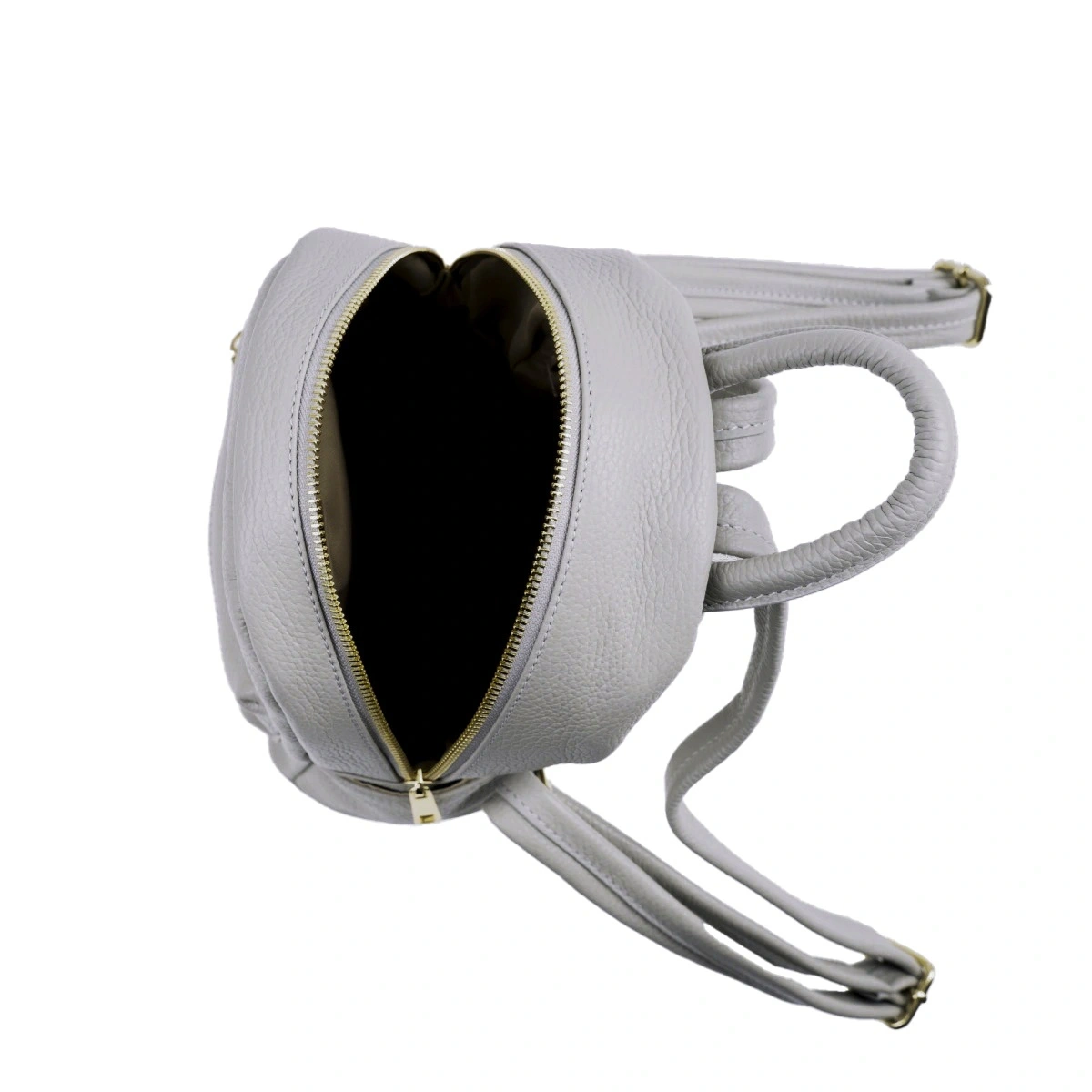 Rucsac dama din piele naturala Chiara Canotti CC1495, Gri, #4, Bagsy