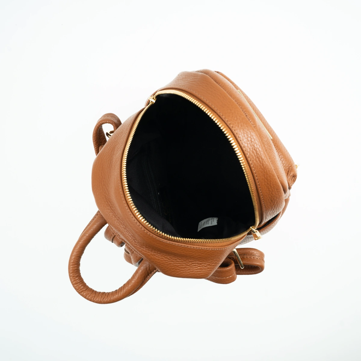 Rucsac dama din piele naturala Chiara Canotti CC1495, Cognac, #4, Bagsy