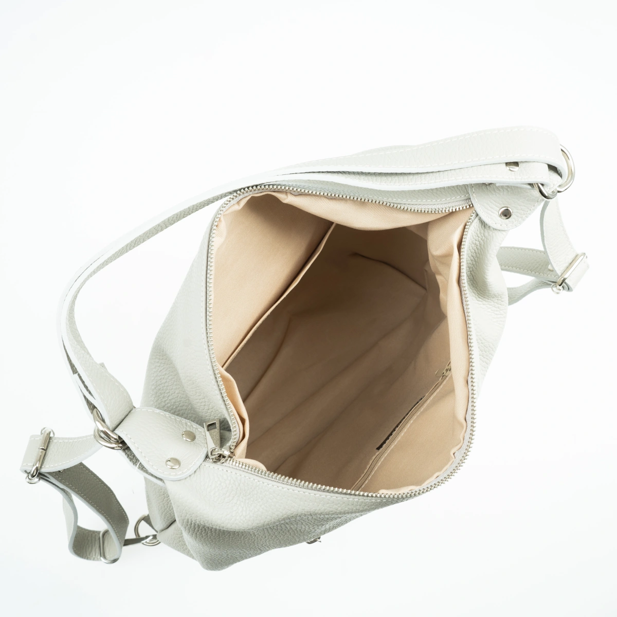 Geanta de mana din piele naturala Chiara Canotti CC1588, Gri, Nr. 4, Bagsy