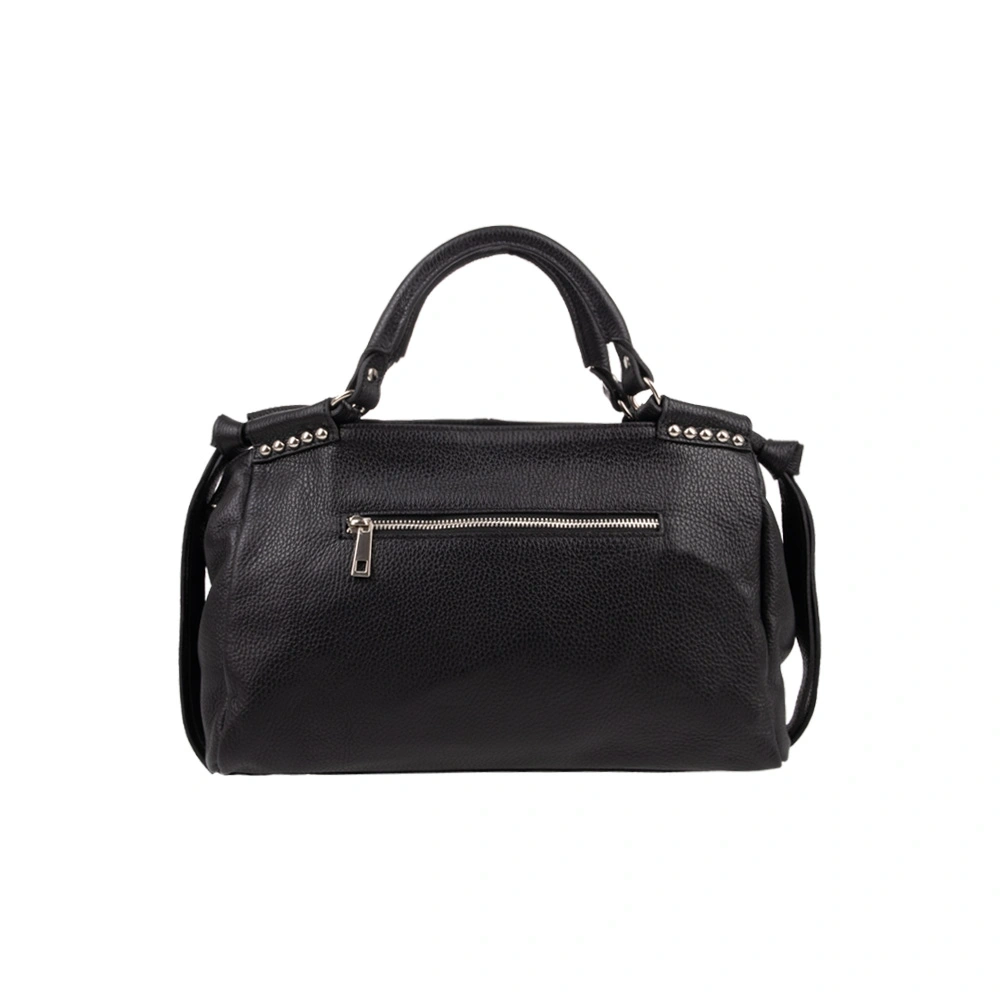 Geanta de mana din piele naturala Antonia Moretti AM1587, Negru, #3, Bagsy