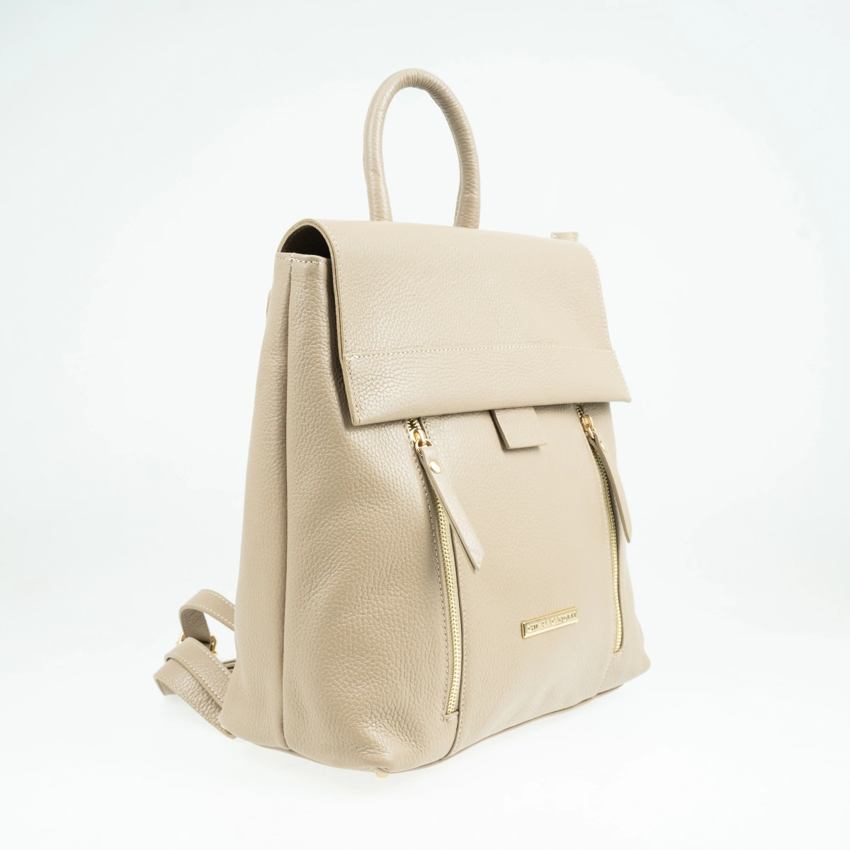 Rucsac dama din piele naturala Chiara Canotti CC1586, Grej, #2, Bagsy