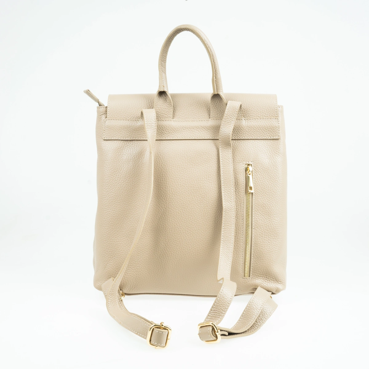 Rucsac dama din piele naturala Chiara Canotti CC1586, Grej, #3, Bagsy