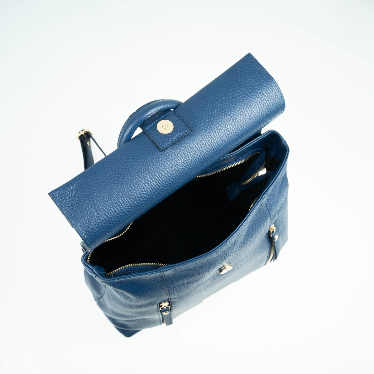 Rucsac dama din piele naturala Chiara Canotti CC1586, Albastru, #4, Bagsy