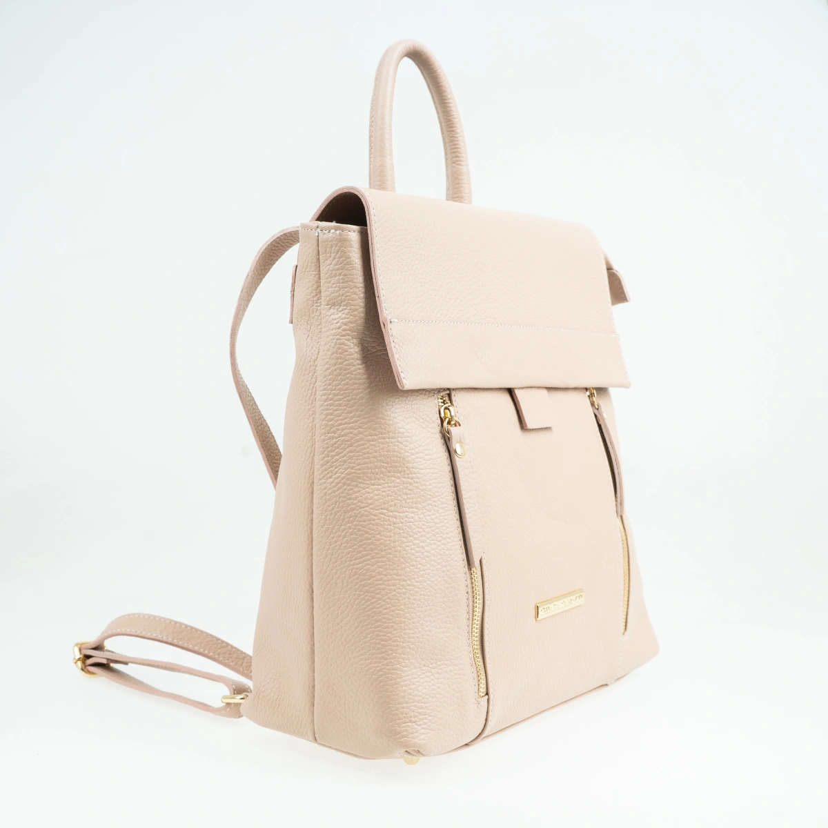 Rucsac dama din piele naturala Chiara Canotti CC1586, Roz prafuit, #2, Bagsy