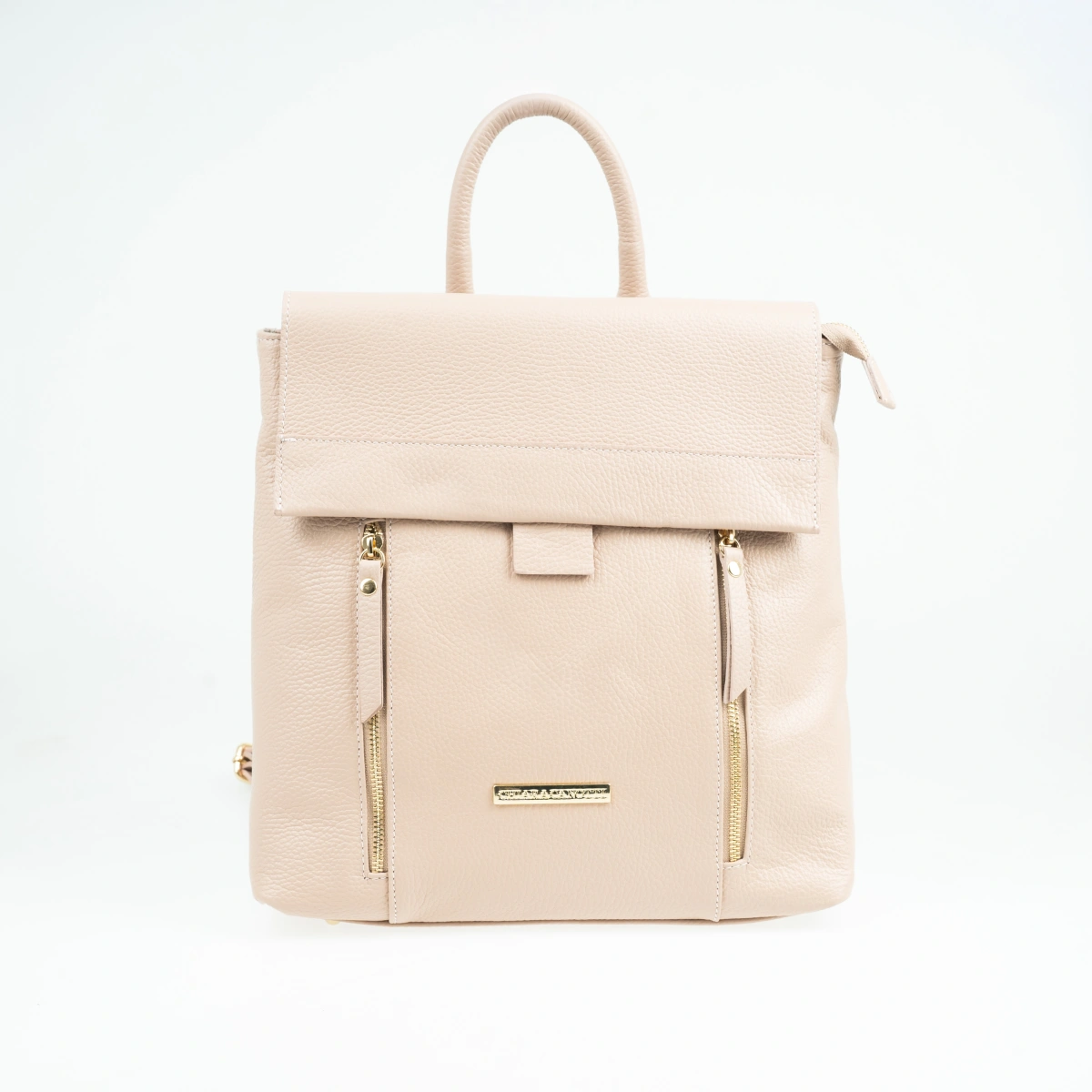 Rucsac dama din piele naturala Chiara Canotti CC1586, Roz prafuit, #1, Bagsy